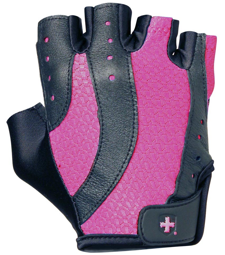 Harbinger Womens pro wash & dry 2 fitness handschoenen (black-pink) L