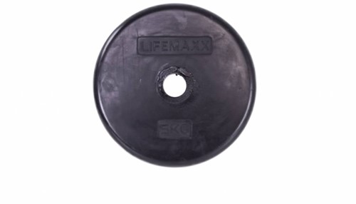 Lifemaxx Rubber Coated Disc - 30 mm - Zwart - 3 kg