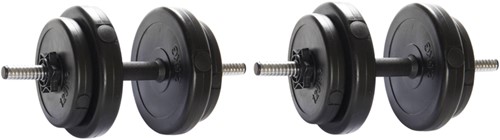 VirtuFit Verstelbare Dumbbellset - 28,5 kg - Zwart